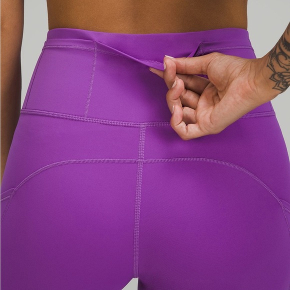 Lululemon fast and free high rise tight 25” cobalt blue EUC leggings gym bold - Picture 3 of 11